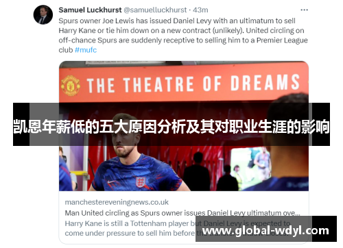 凯恩年薪低的五大原因分析及其对职业生涯的影响 凯恩年薪低的五大原因分析及其对职业生涯的影响